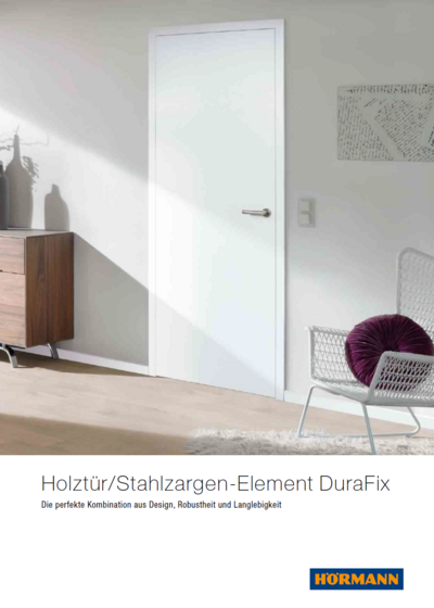 Titelseite Aktion Holztür-Stahlzargen Element DuraFix 02.2021