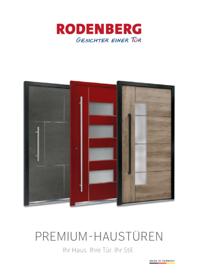 Titelseite Premium Haustüren 02.2021